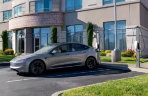 Tesla charging stand