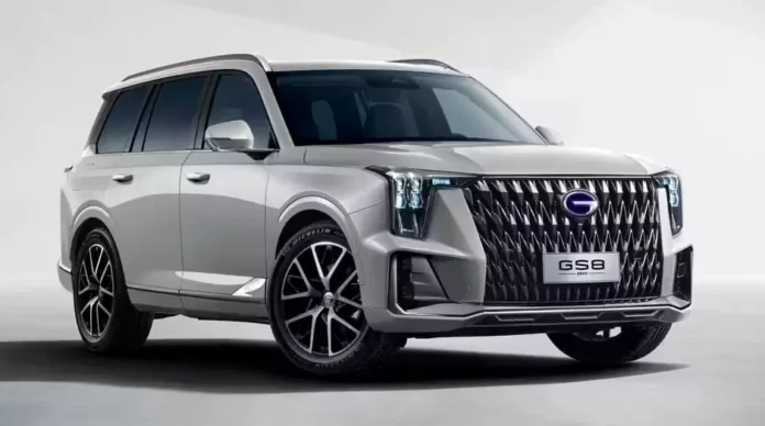 GAC GS8 hybrid version, removed from Russia, featured a 427 horsepower powertrain.