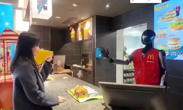 McDonald’s in Shanghai is testing humanoid robots to assist staff, greet customers, and handle routine tasks amid labor shortages in China.