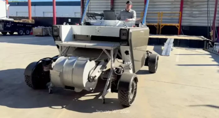 Lunar excavator demo