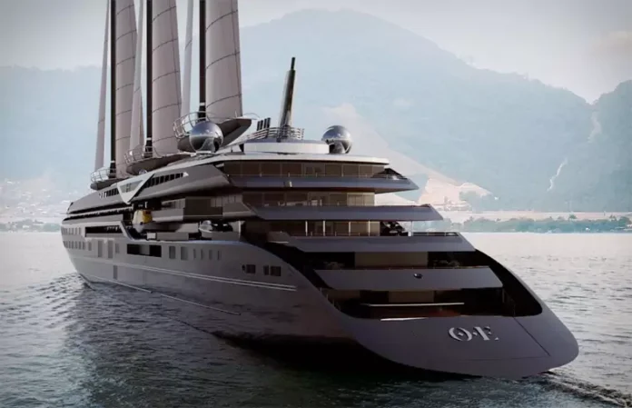 The world’s largest sailing cruise ship, Orient Express Corinthian, sets a speed record during sea trials with advanced Solid Sail technology.